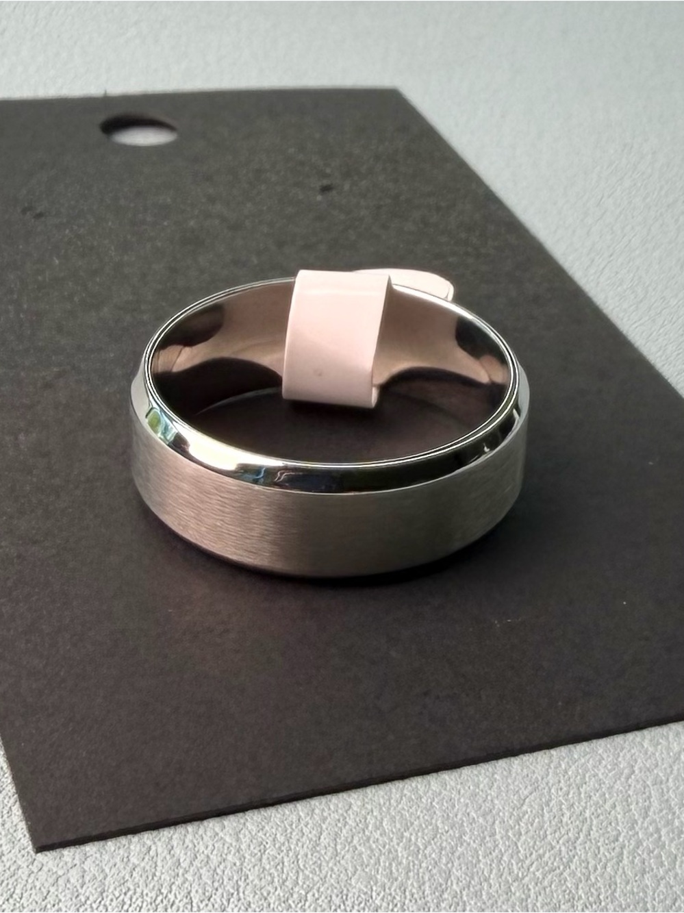 Men's Brushed Steel Ring